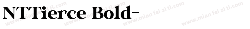 NTTierce Bold字体转换